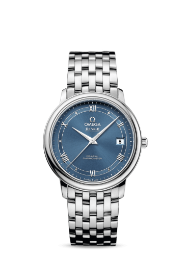Omega De Ville Prestige Co-Axial 36.8 Stainless Steel / Vintage Blue / Bracelet